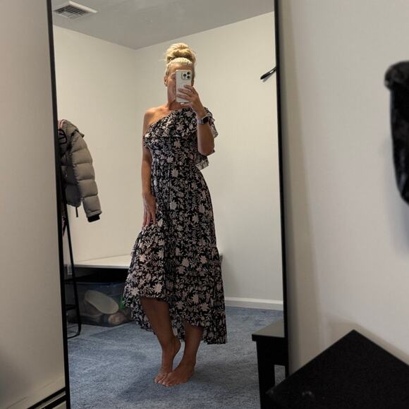 Ulla Johnson Clemente High Low Dress in Midnight Floral Size 0 - Picture 13 of 13